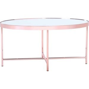 XANDER OVAL COFFEE TABLE WITH MIRROR TOP 807 (#)
