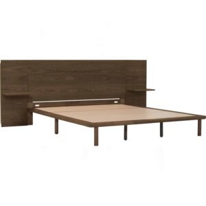 PLATO QUEEN BED WITH 1900MM BED PANEL WITH SIDE TABLE 109