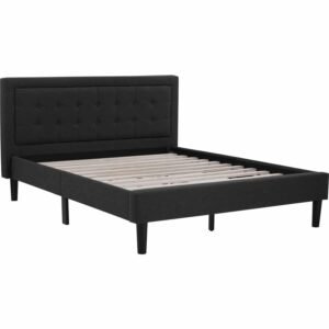 HAYDEN KING BED WITH 1900MM SIDE RAIL BLACK/6516