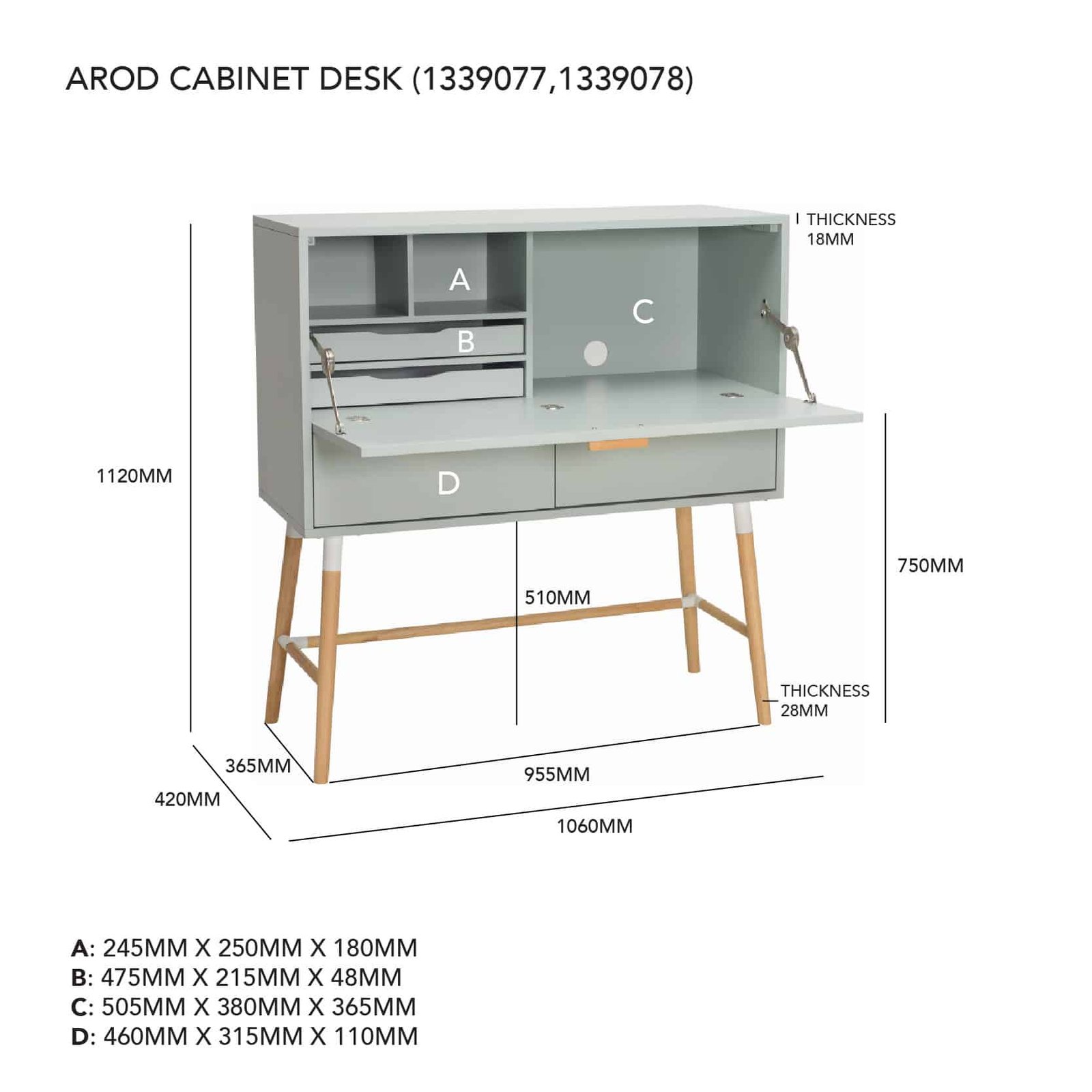 AROD DESK 112/801/1302/112 - Image 4