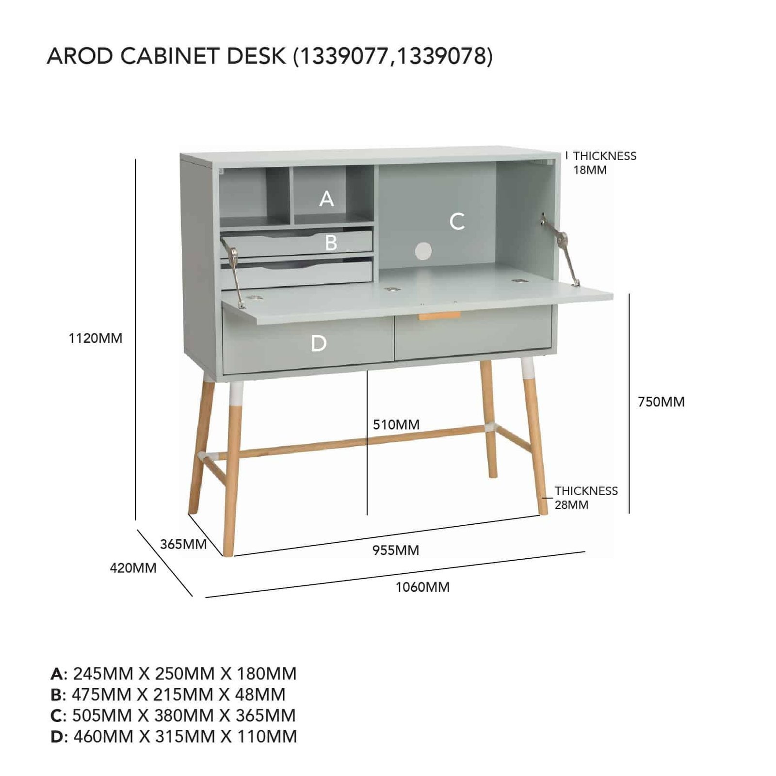 AROD DESK 112/801/1305/112 - Image 3