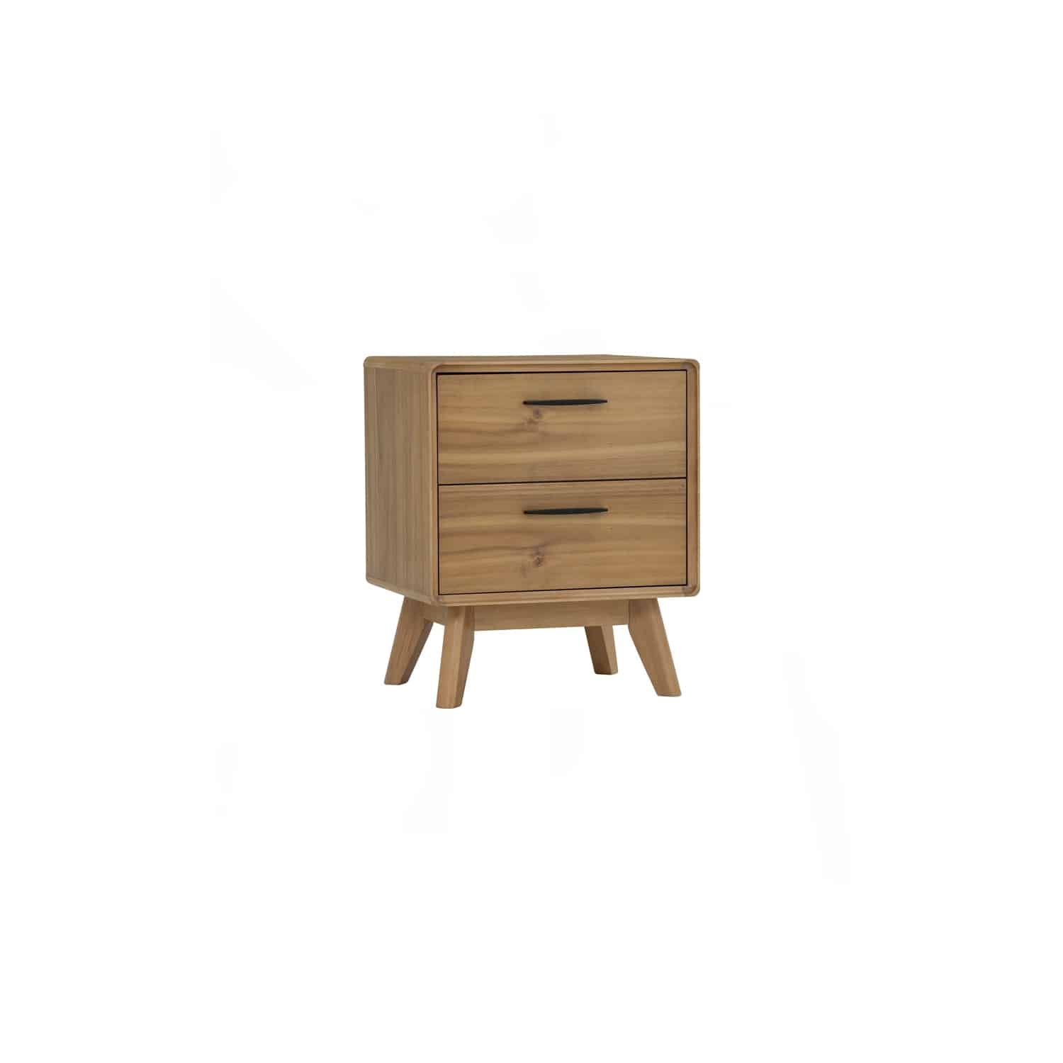 TORONTO BEDSIDE TABLE WITH 2 DRAWER 1802 - Image 3