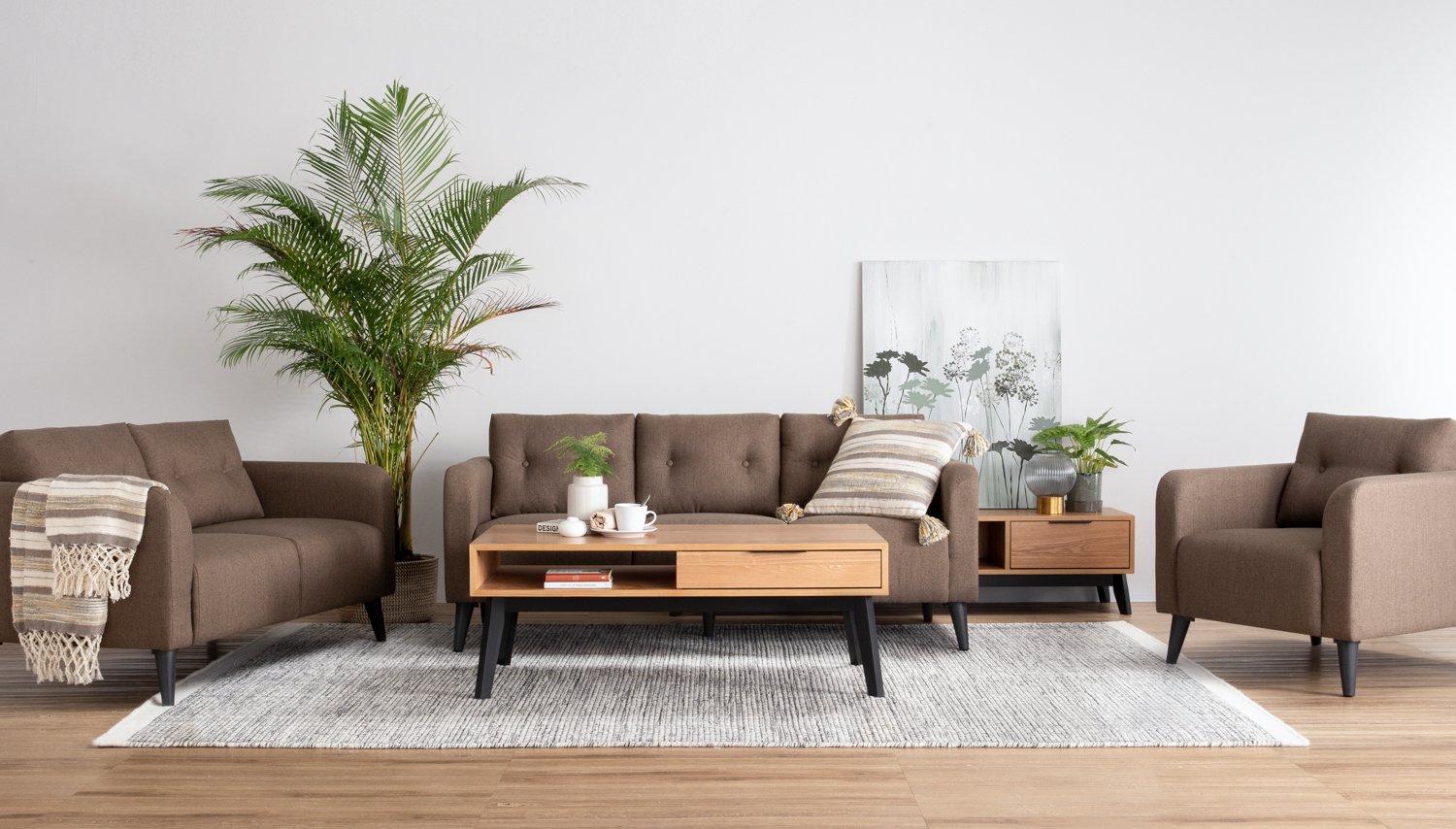 ALTO 3 SEATER SOFA BLACK/6366 - Image 4