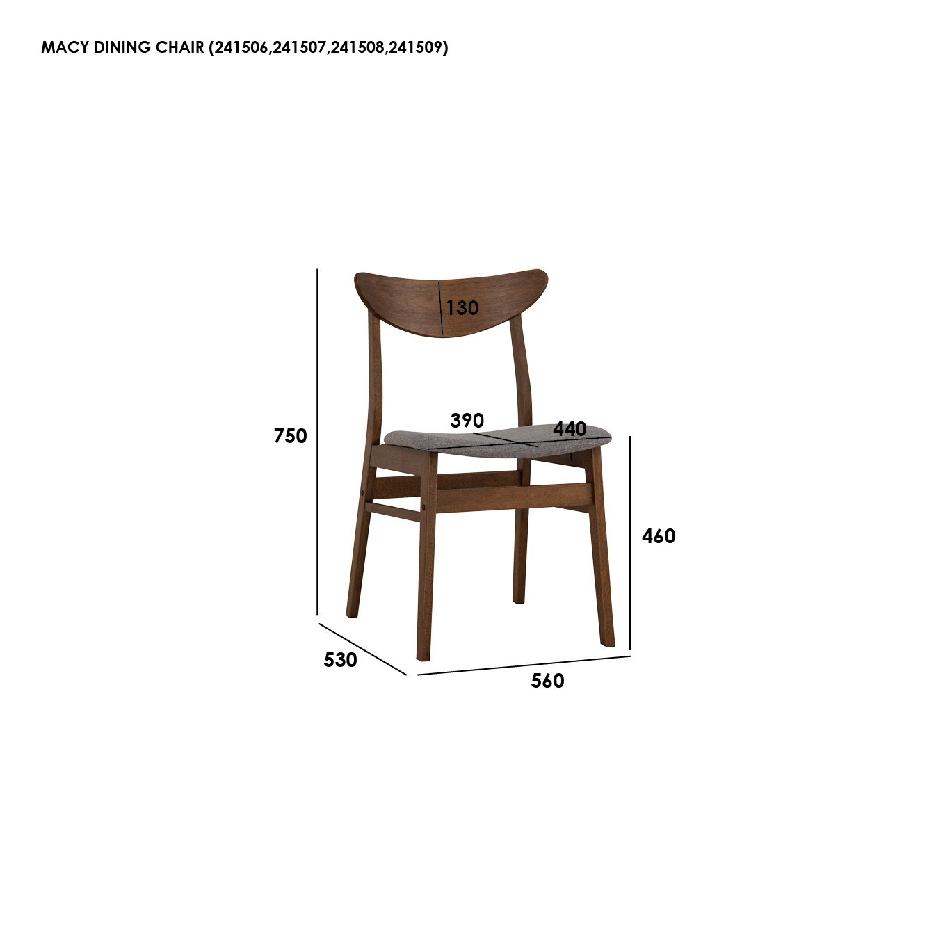 MACY DINING CHAIR 117/6072 - Image 4