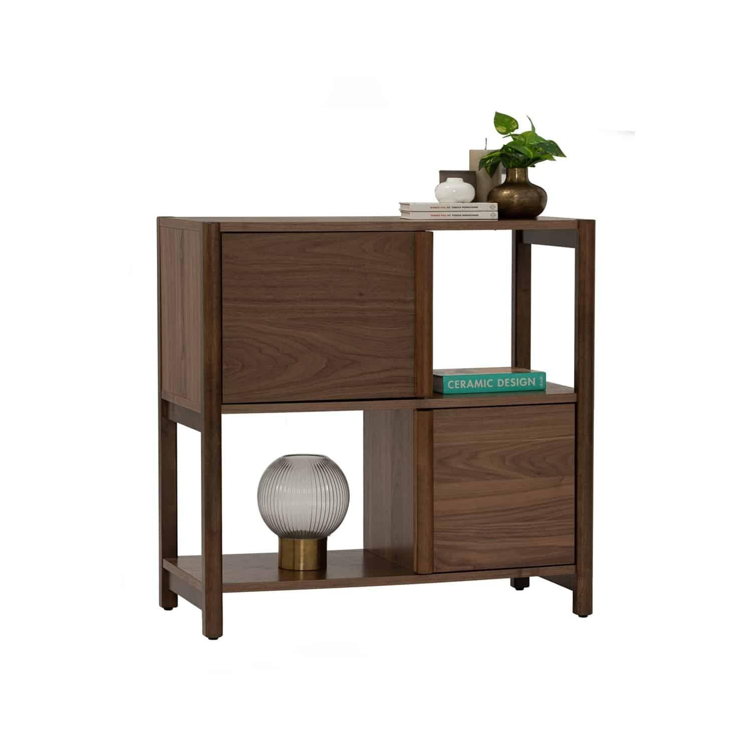 HOLSTEN 0.85M BOOKCASE WITH 2 DOOR 113 (P2 BOARD) - Image 3