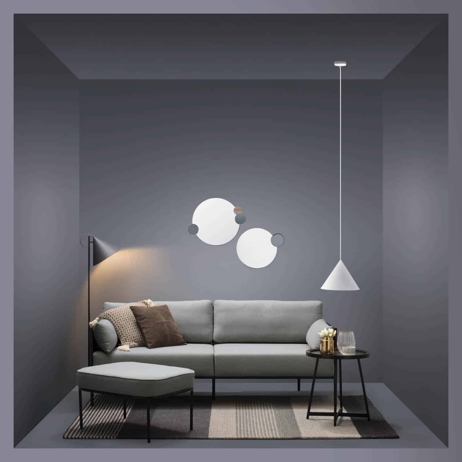 ZINNIA DIA380 MIRROR WITH IRON FRAME (#) - Image 2